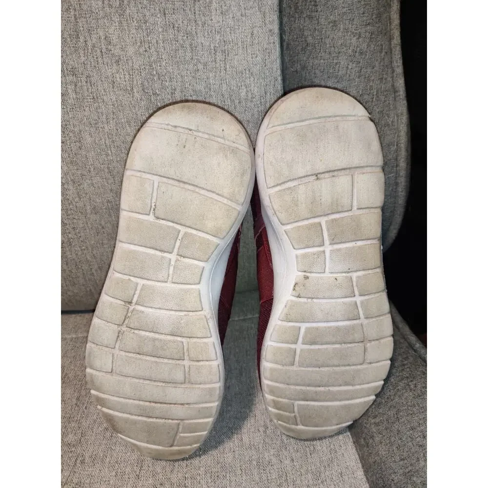 US Polo Assn Women's Slip-On Sneakers Size 10 Red Burgundy / White